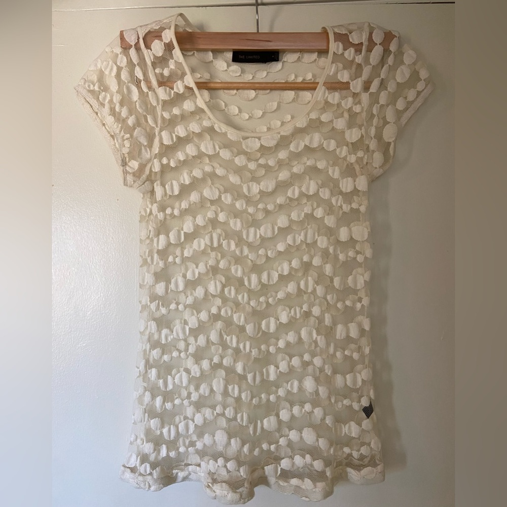 The Limited Women’s lacy short sleeve top